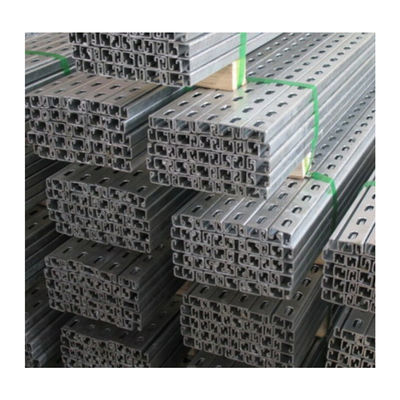 comprar 3 polegadas de aço de carbono leve C-canal Slotted Hot Dip galvanizado Strut Metal perfurado online manufacture