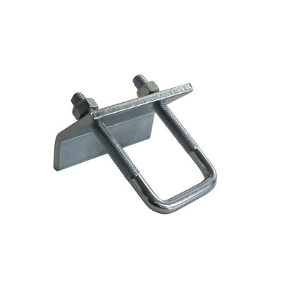 comprar Grampos de vigas de zinco quadrados Peças de estampação em branco e azul online manufacture