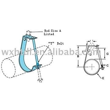 comprar Clamps de tubos ajustáveis Suporte de suporte de suporte de forma J online manufacture